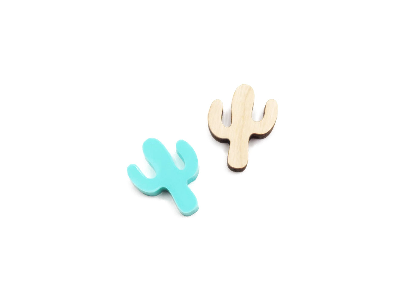 New Wooden Earring Cutouts, One Pair, Blanks, #33-2