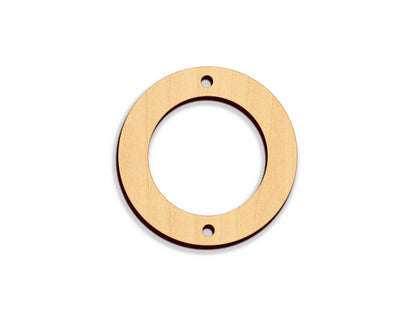 a wooden circle with a hole in the middle