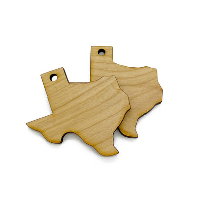 Texas Large Wood or Acrylic Charm Blanks