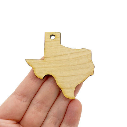 Texas Large Wood or Acrylic Charm Blanks