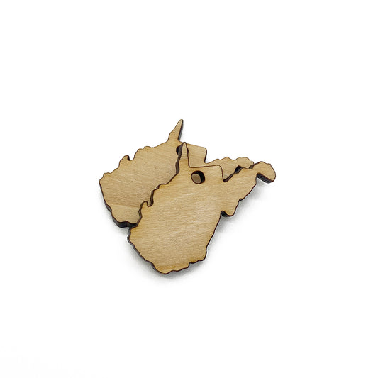 West Virginia Shaped Jewelry Charm Blanks