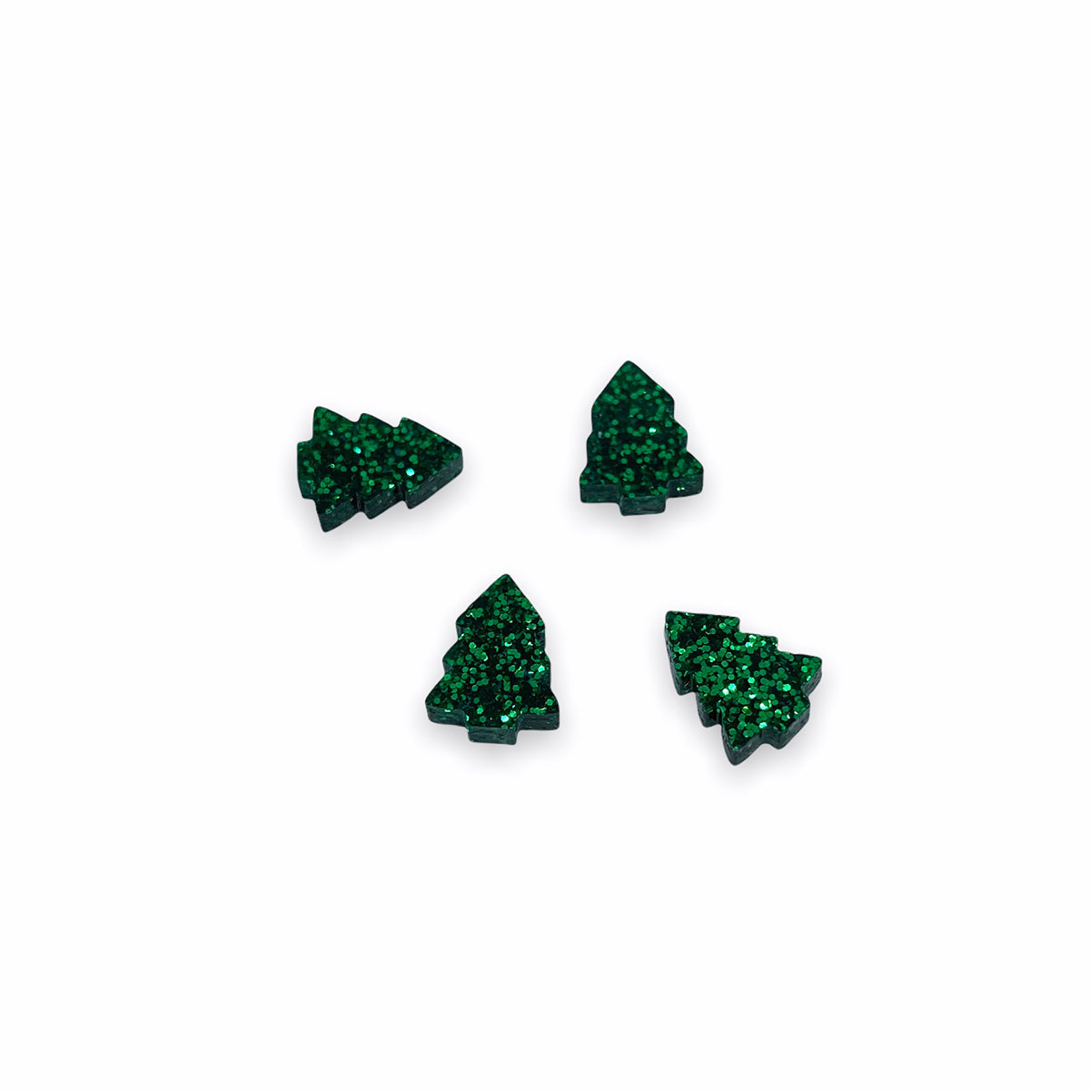 Christmas Tree Shaped Acrylic  Mini Jewelry Blanks