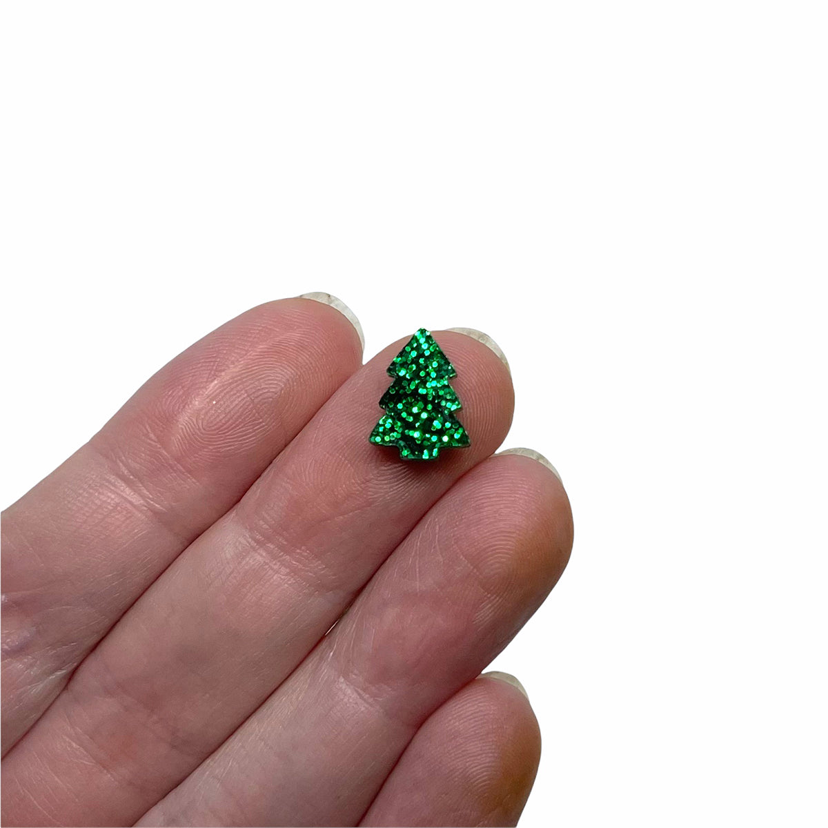 Christmas Tree Shaped Acrylic  Mini Jewelry Blanks