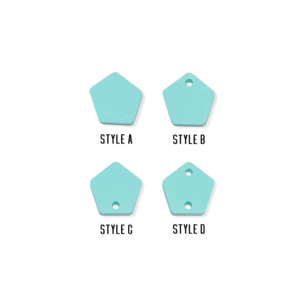 Pentagon Shaped Mini Jewelry Blanks