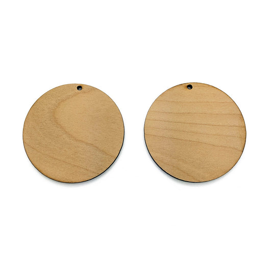 50mm Circle Shaped Jewelry Charm Blanks