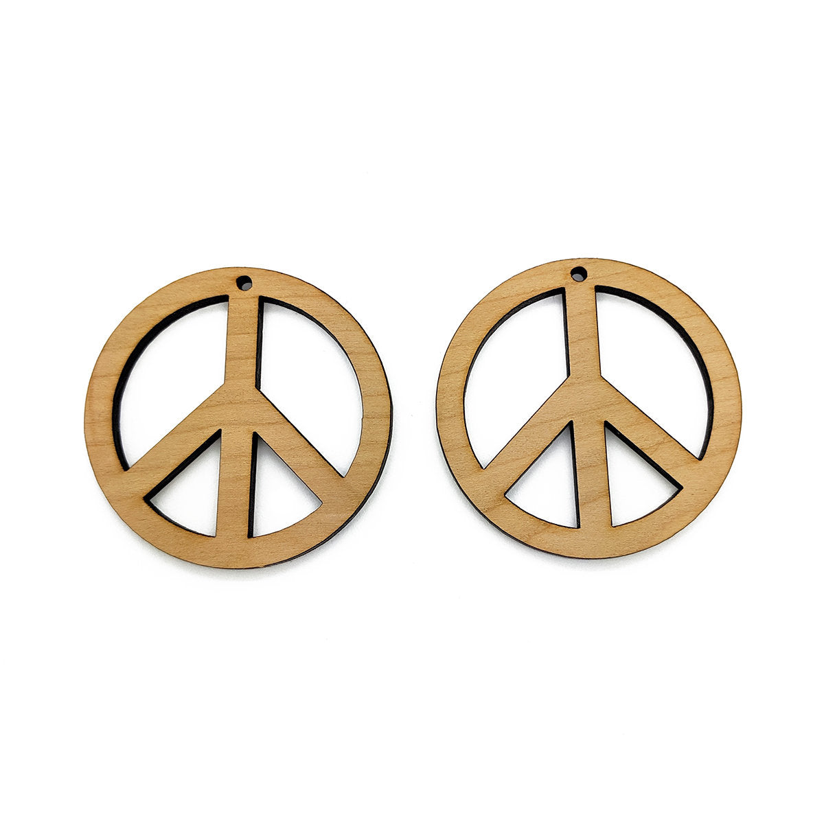 Peace Sign Hoop Jewelry Charm Blanks