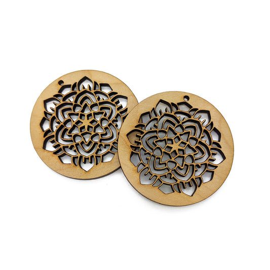 Mandala Cutout Jewelry Charm Blanks