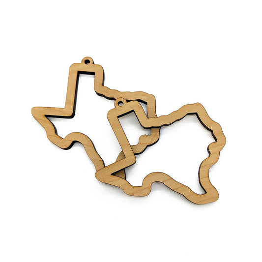 Texas Frame Jewelry Charm Blanks