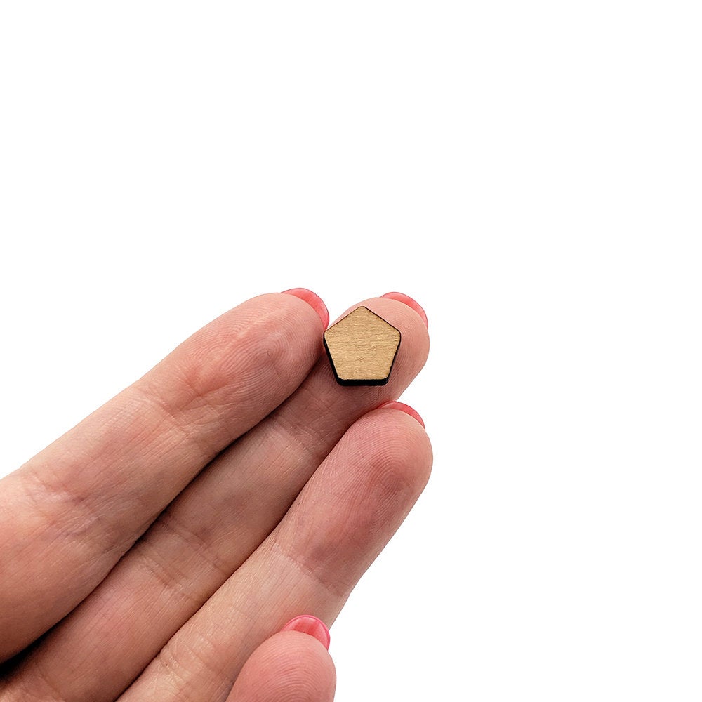 Pentagon Shaped Mini Jewelry Blanks