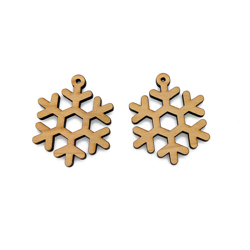 Snowflake Shaped Jewelry Charm Blanks