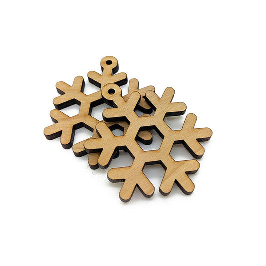 Snowflake Shaped Jewelry Charm Blanks