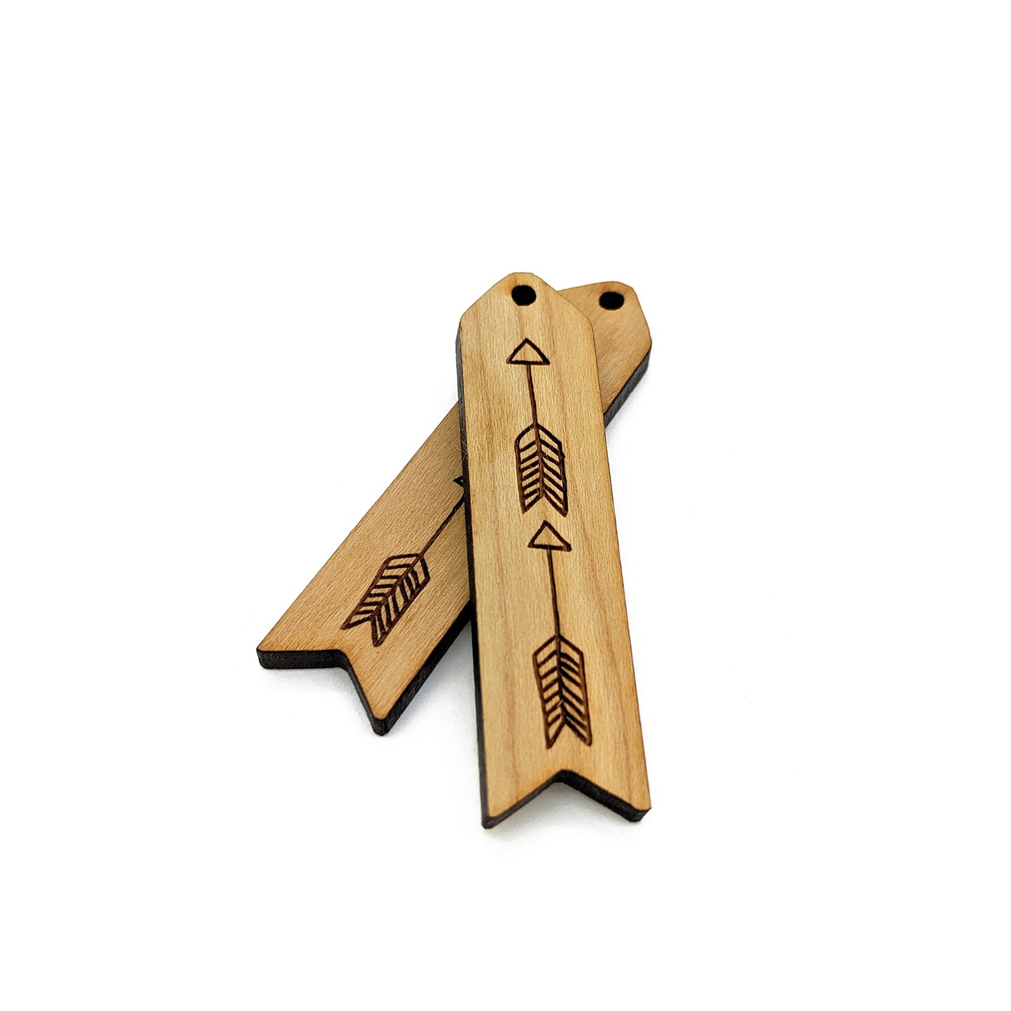 Arrows Arrow Bar Engraved Wood Jewelry Charm Blanks
