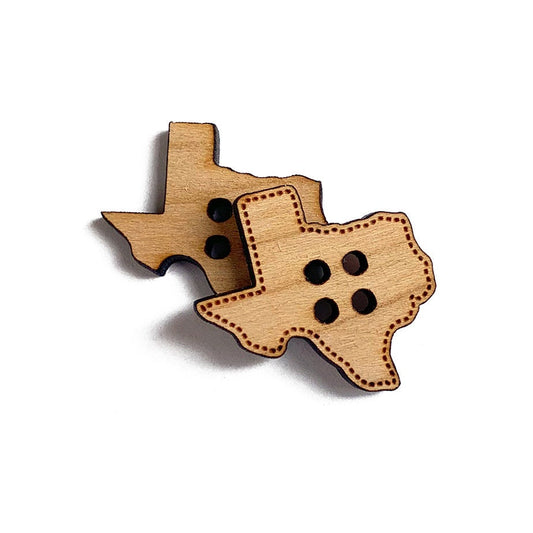 Texas Shaped  Button Blanks