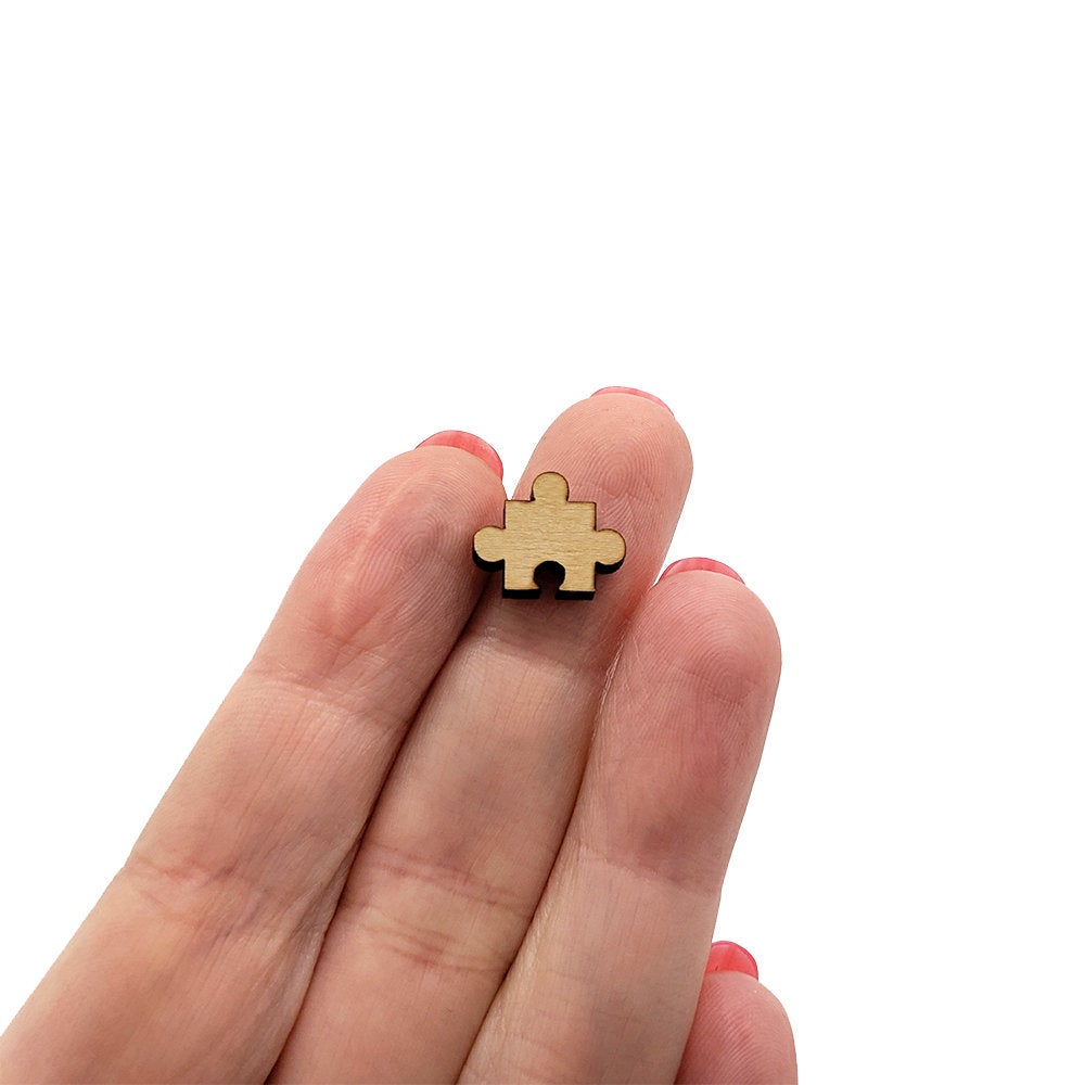 Puzzle Piece Shaped Mini Jewelry Blanks