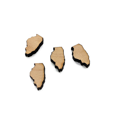 Illinois Shaped Mini Jewelry Blanks