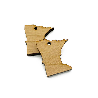 Minnesota Shaped Jewelry Charm Blanks