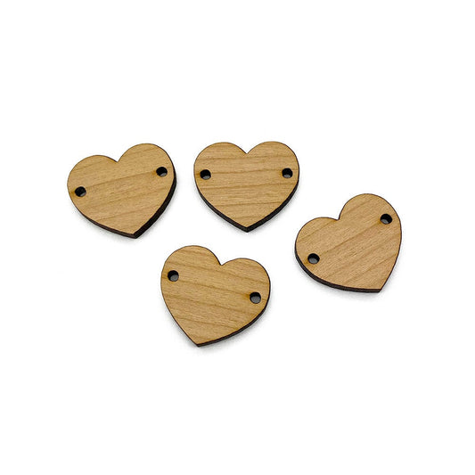 Heart Shaped Connector Jewelry Charm Blanks