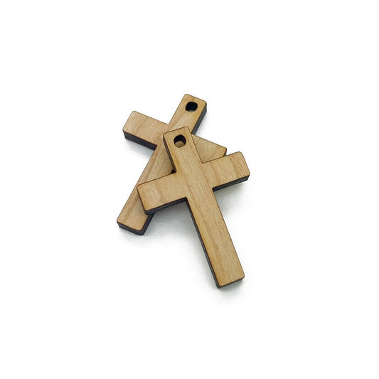 Cross Shaped Jewelry Charm Blanks