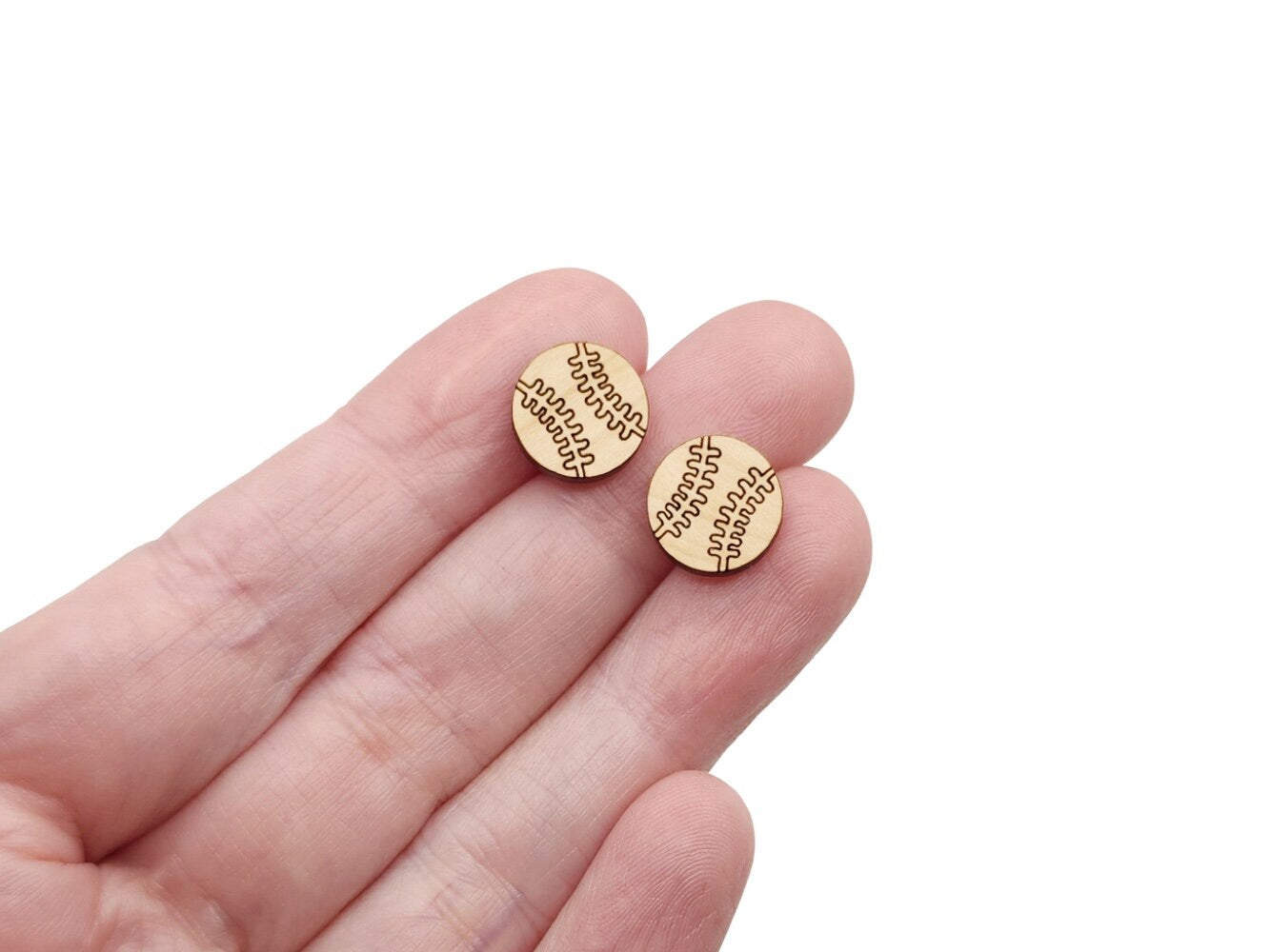 50 Pieces Wood Stud Earring Blanks 12 mm Cabochons Settings Round Wooden  Earring Posts Brown Stainless Steel Earring Bezel Blanks for Jewelry Making